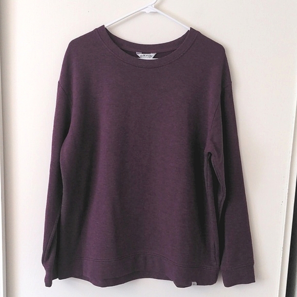 Orvis Tops - Orvis Soft Cozy Crewneck Long Sleeve Sweatshirt Women's Purple Size Large